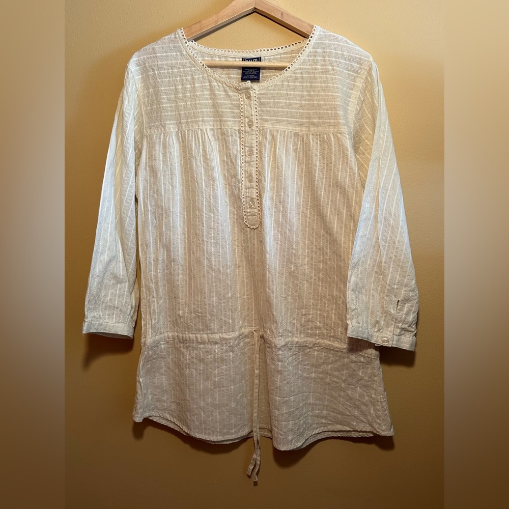 vintage 90s y2k peasant tunic top